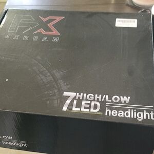4XBEAM Black 7 LED Headlight